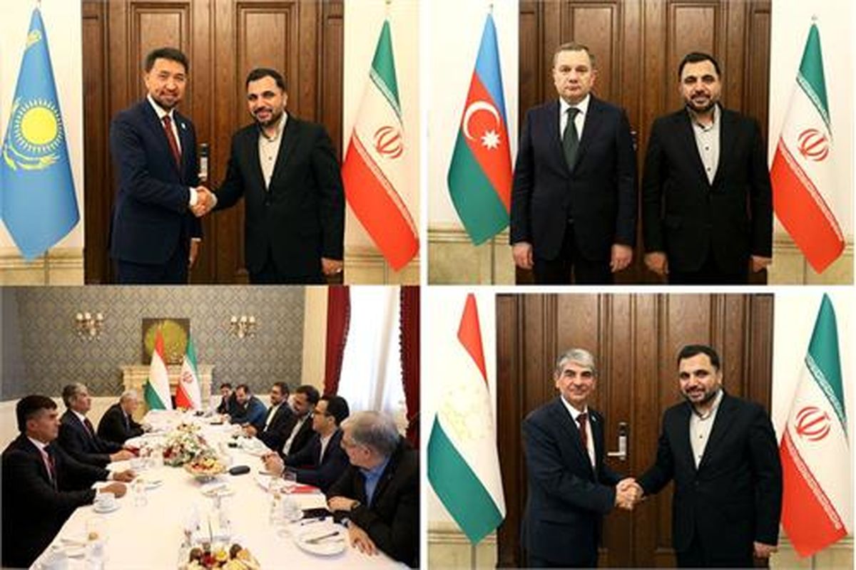 وزیر ارتباطات ایران با روسای هیات های عالی رتبه قزاقستان، آذربایجان و تاجیکستان دیدار کرد