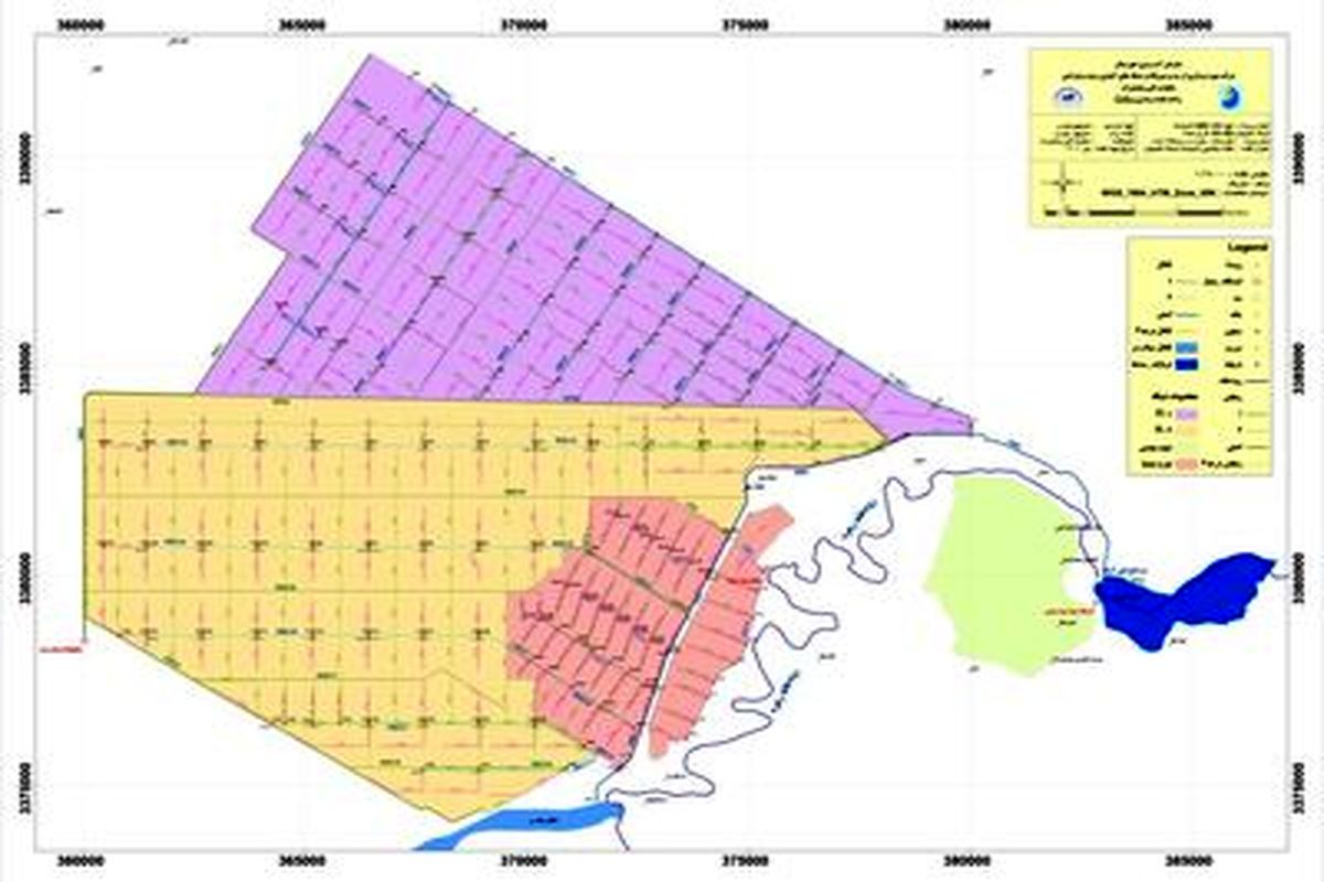 نقشه جامع شبکه آبیاری شهرستان هندیجان تهیه شد