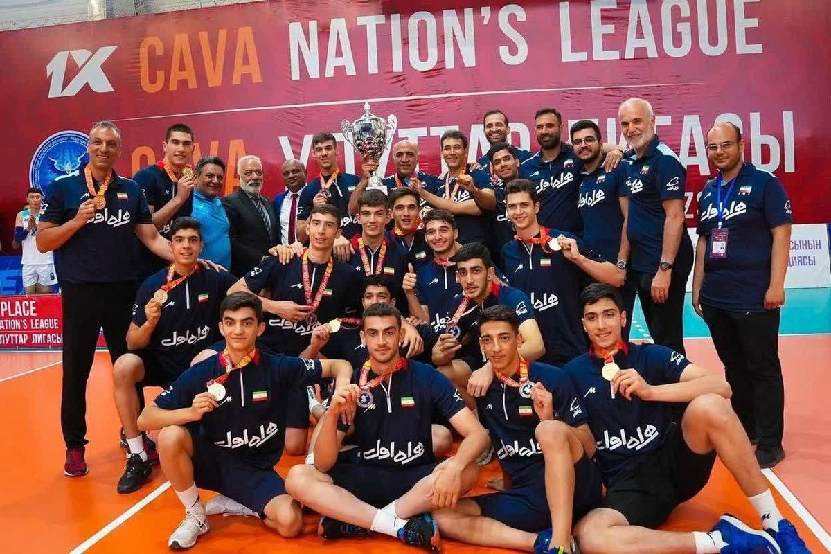 قهرمانی نوجوانان والیبالیست ایران با ۶ گلستانی در لیگ ملت های آسیای مرکزی