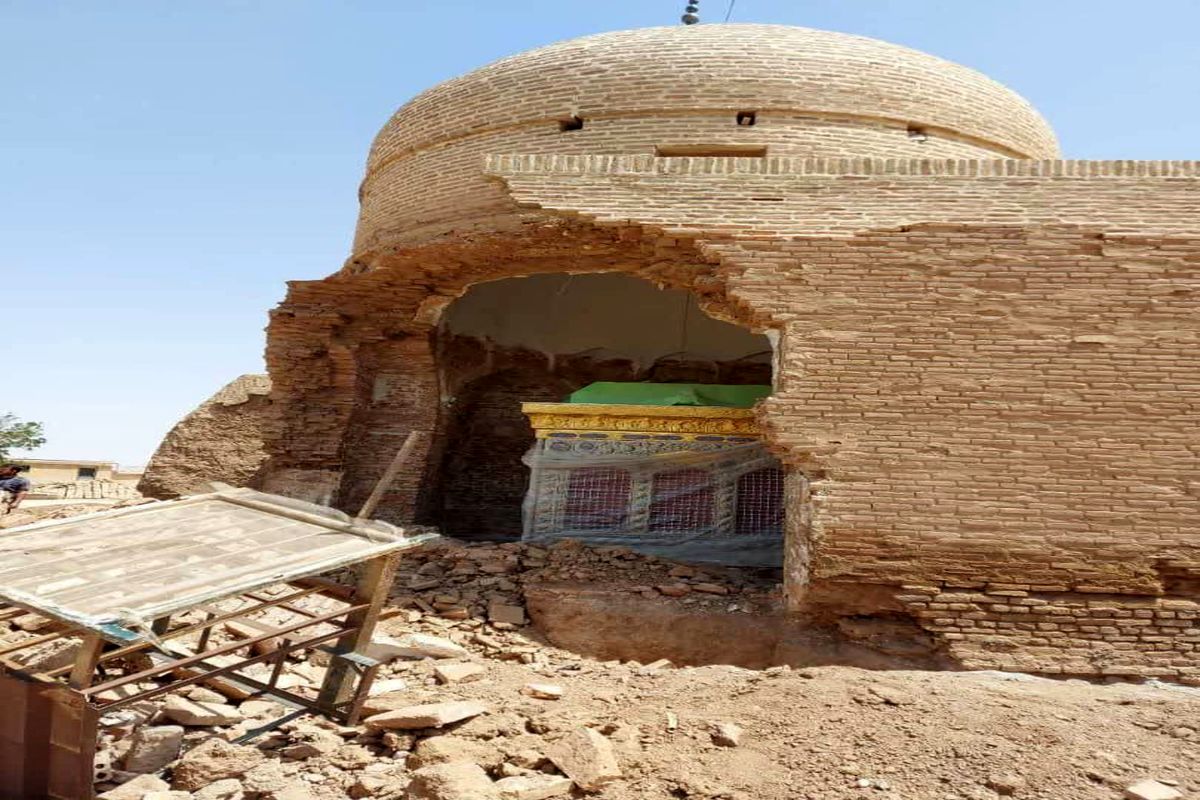 مرمت غیراصولی اوقاف باعث ریزش بخشی از بنای امامزاده سلیمان البرز شد
