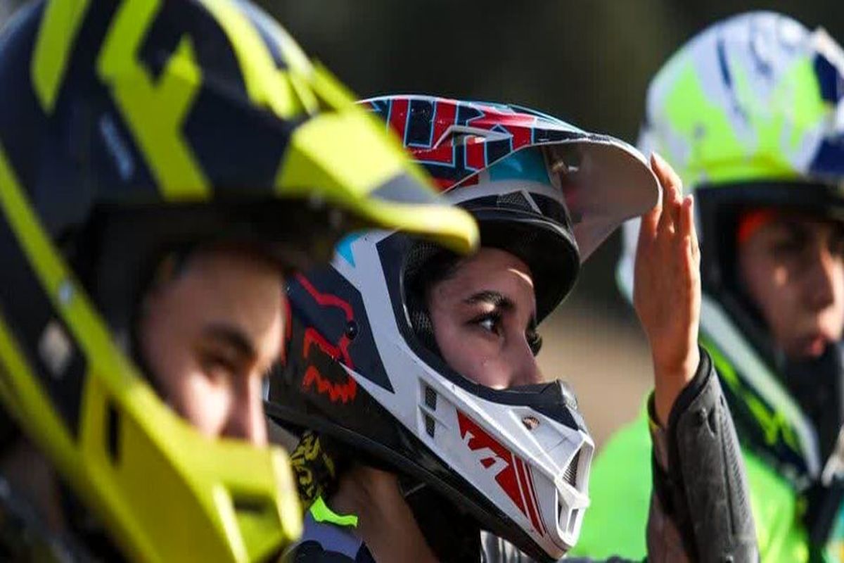 دختر قزوینی در اردوی تیم ملی موتورکراس کشور