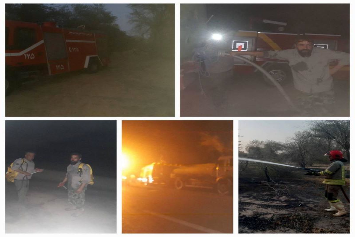 آتش سوزی جنگل دست‌کاشت منطقه حفاظت شده ام‌الدبس مهار شد