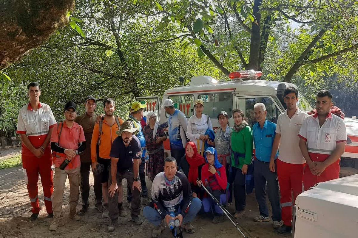 پیدا شدن گروه ۳۲ نفره کوهنوردی در ارتفاعات آستارا