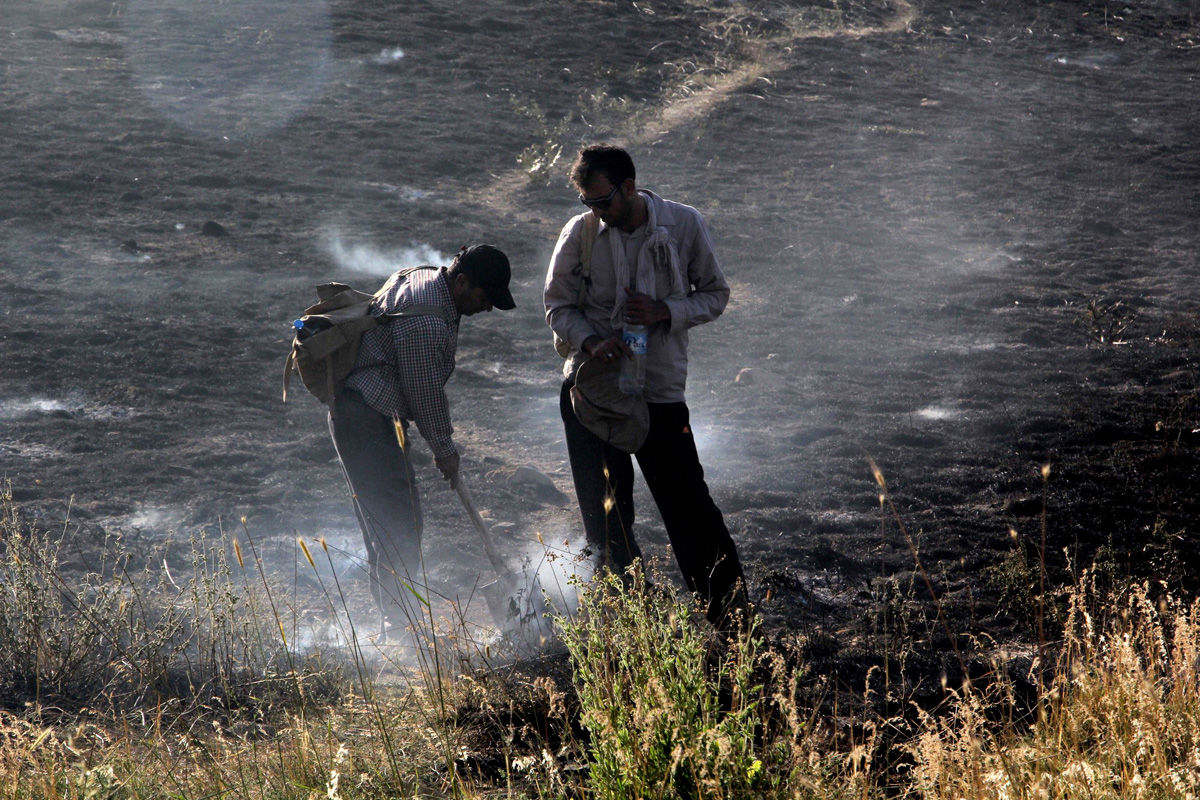 آتش سوزی در منابع طبیعی پاوه با کمک مردم مهار شد