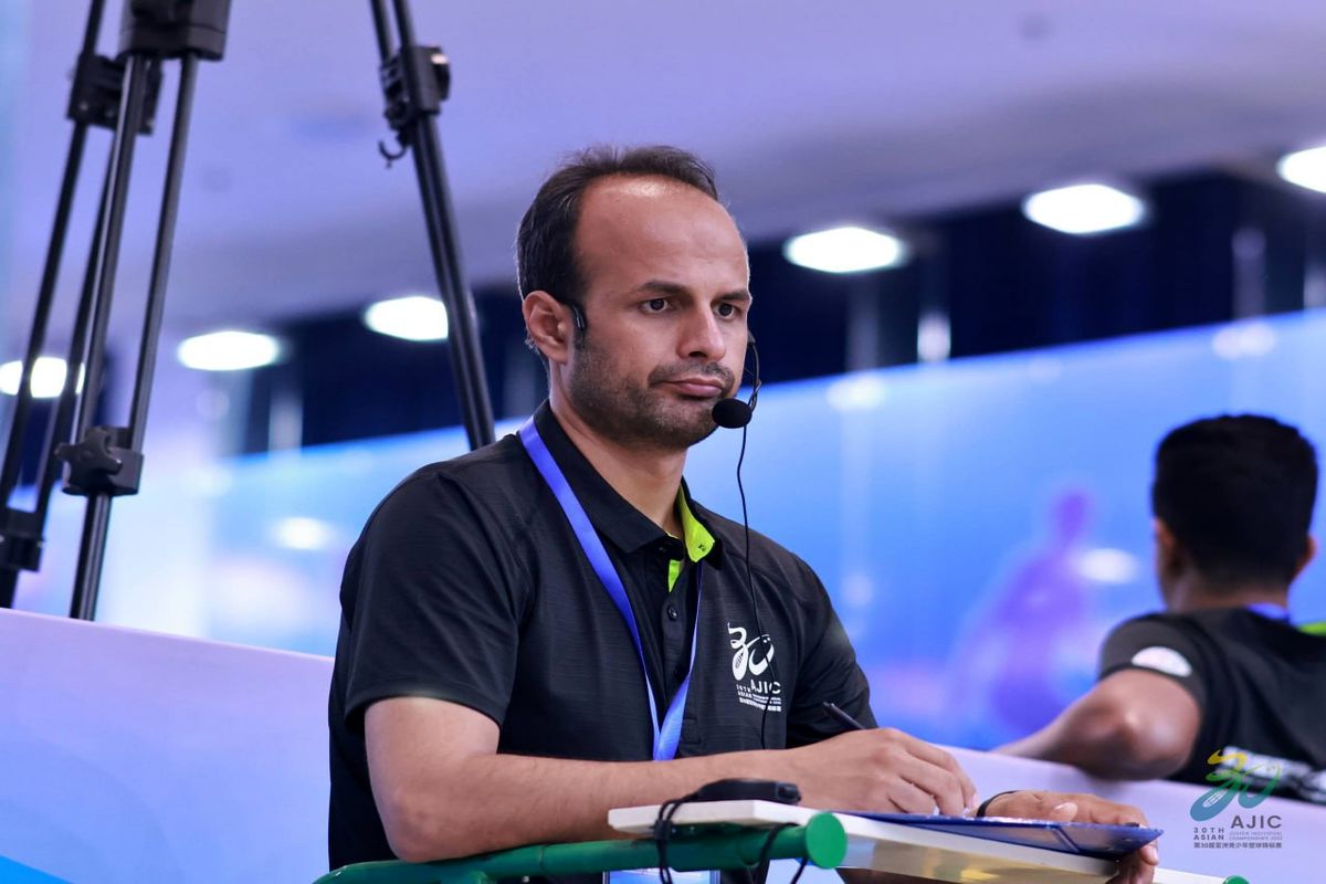 داور ایرانی فینال  رقابت های قهرمانی آسیا را قضاوت کرد
