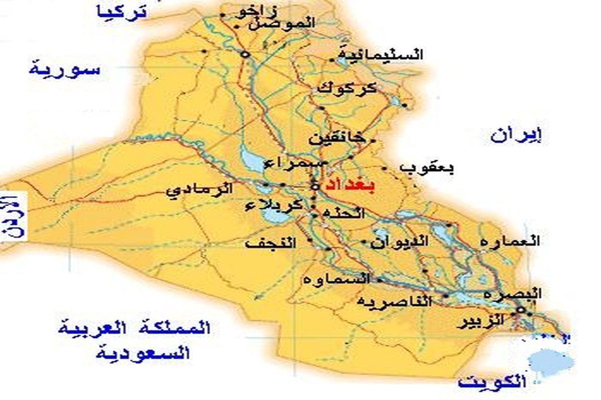 فاصله شهرهای مرزی تا شهرهای مذهبی در عراق