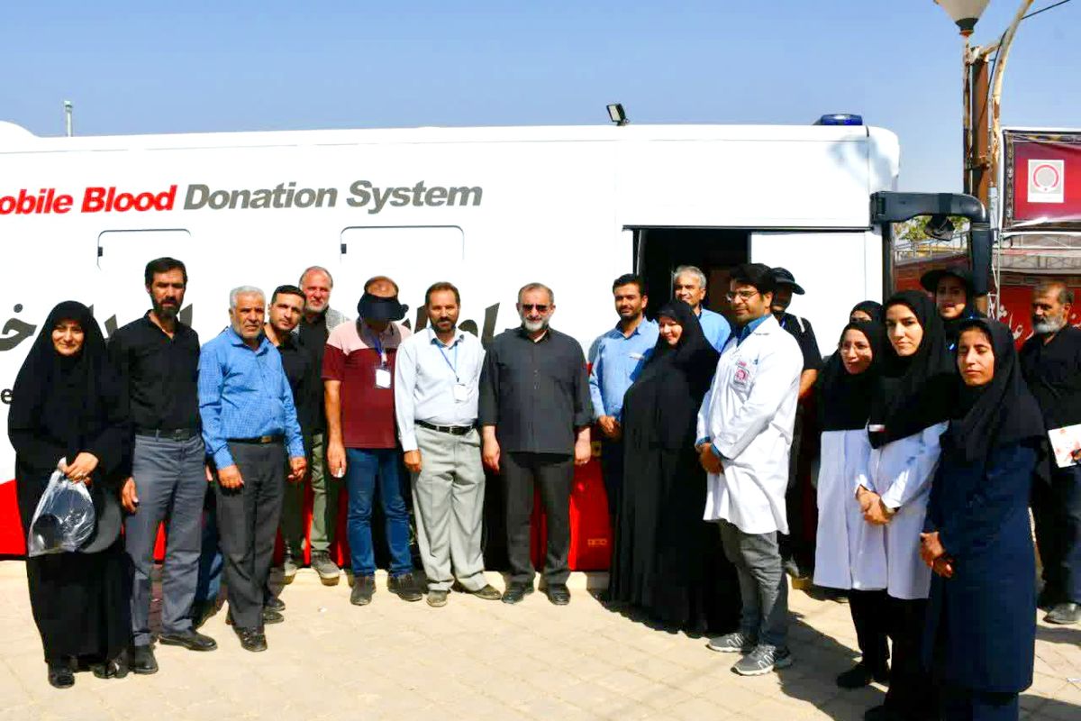 استقبال از اهدا خون در اربعین حسینی در اراک
