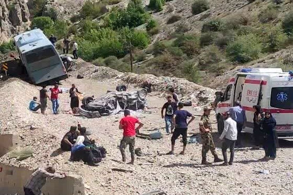جزئیات تصادف اتوبوس حامل زائران گلستانی در سواد کوه