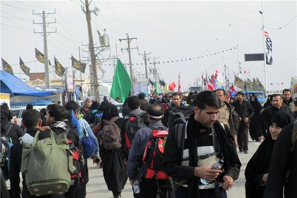 ۱۶۵ هزار زائر اربعین در شبانه روز گذشته از مرز مهران تردد کردند