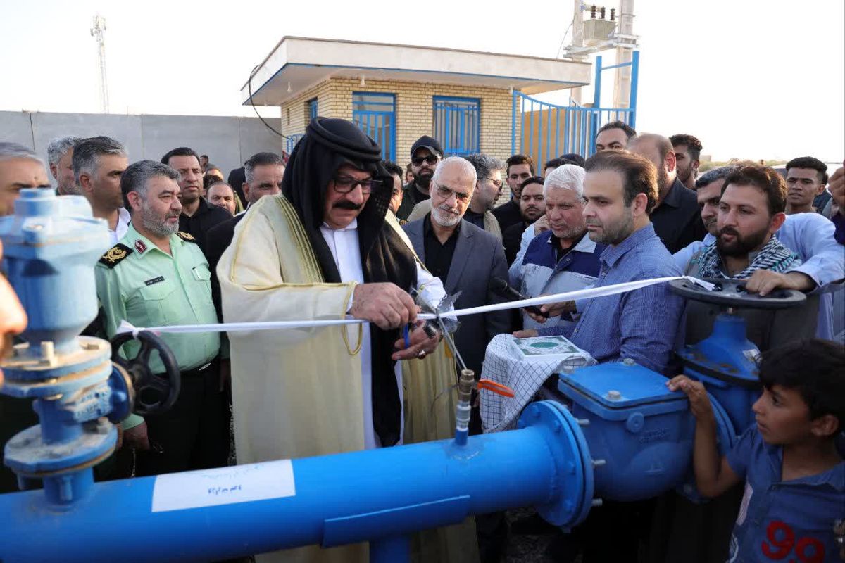 افتتاح ۶۰ پروژه آبرسان و بهره مندی ۳۴۰ هزار خوزستانی در شهری و روستایی از آب شرب پایدار