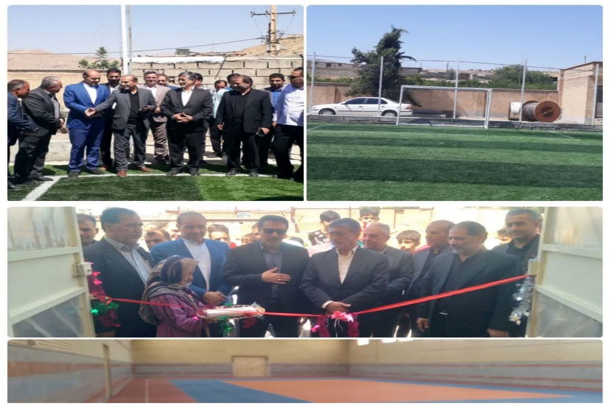 افتتاح ۲ پروژه ورزشی روستایی در سطح روستاهای معمولان به مناسبت هفته دولت