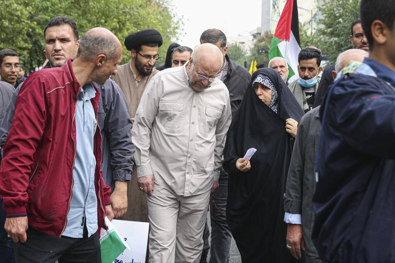حضور شخصیت های لشکری و کشوری در راهپیمایی ضد صهیونیستی