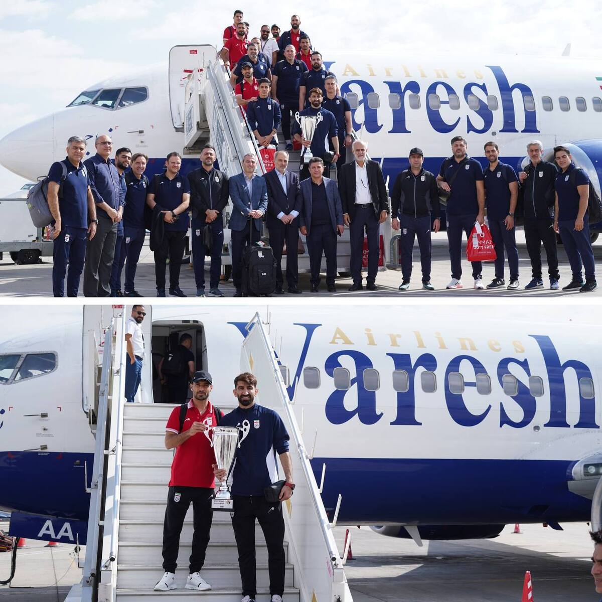 پرواز تیم ملی به سمت ایران