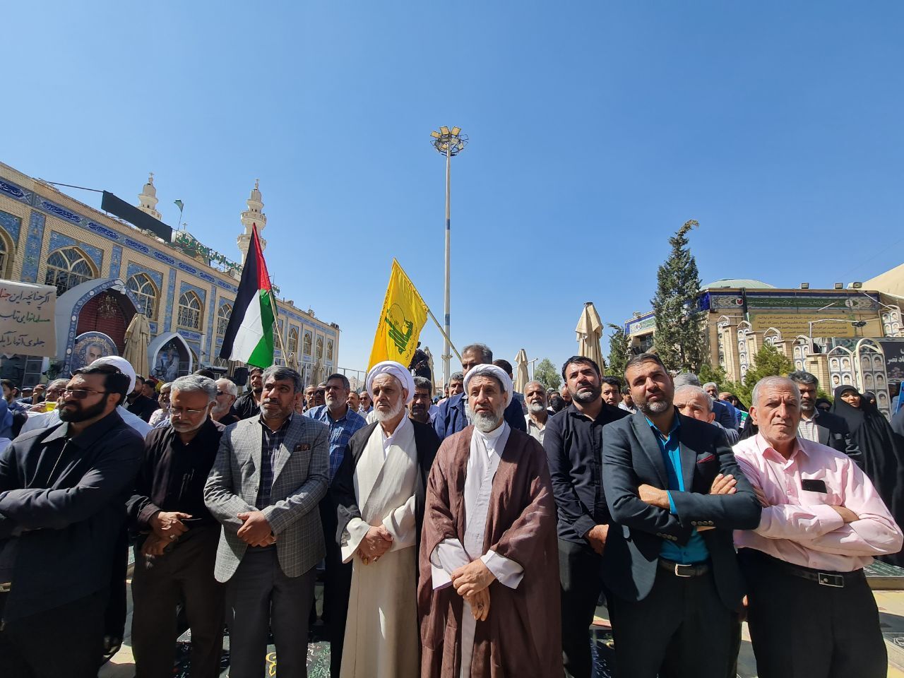 محکومیت حمله وحشیانه صهیونیست‌ها به بیمارستان المعمدانی در گلزار شهدای کرمان