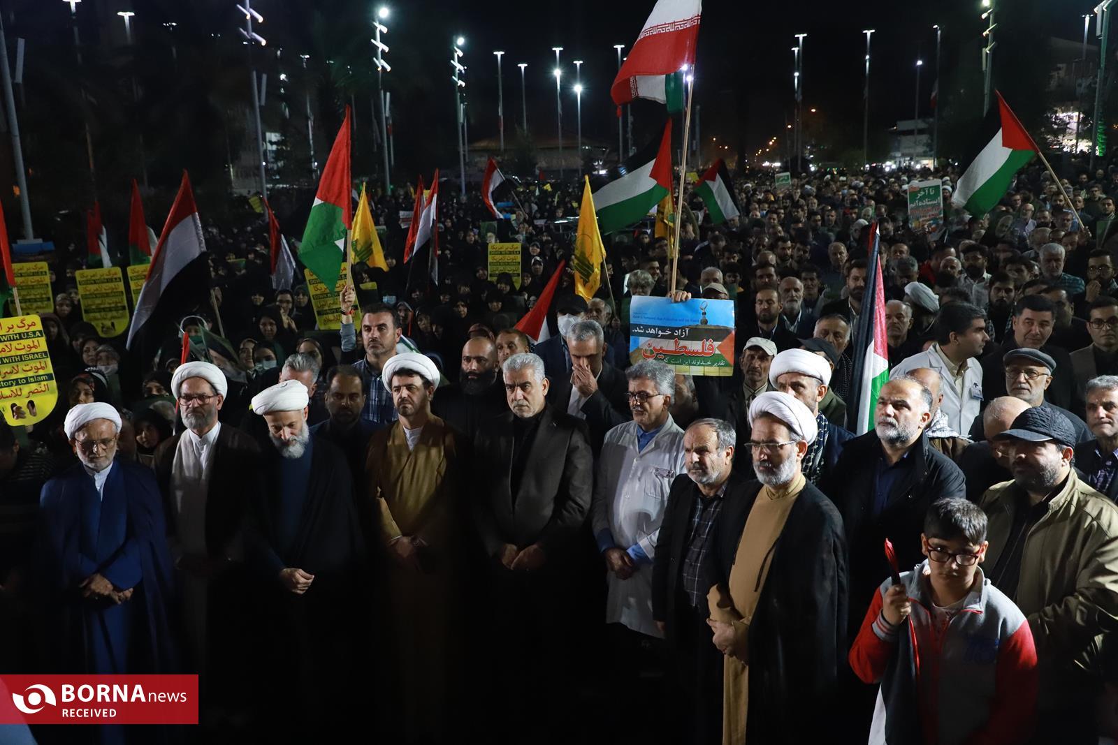 تجمع مردم رشت در محکومیت جنایات رژیم کودک کش صهیونیستی برگزار شد