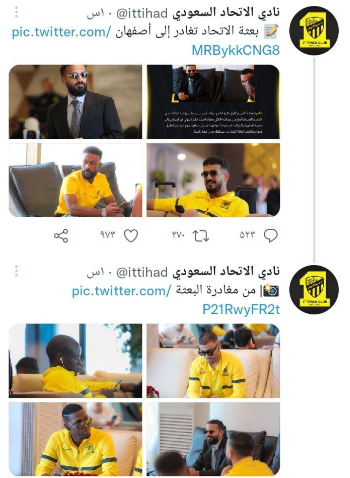 بنزما غایب بزرگ سپاهان- الاتحاد؟!+ سند
