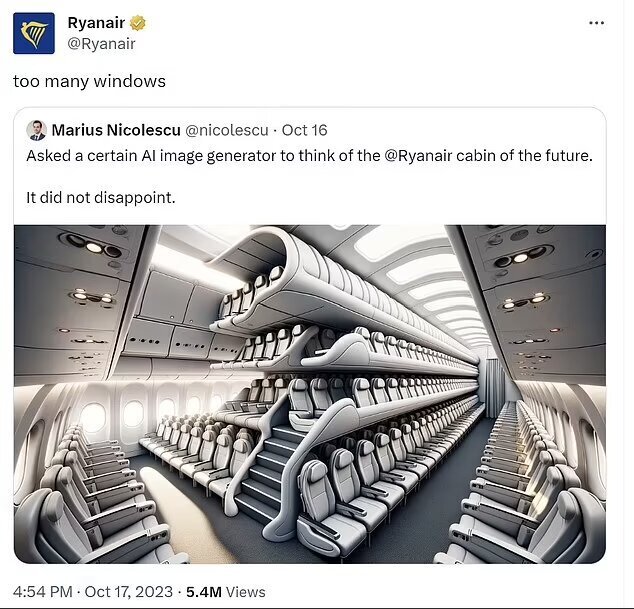 تصویری عجیب از داخل هواپیمای مسافربری در آینده+عکس