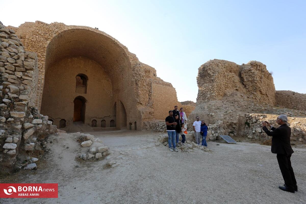کاخ اردشیر بابکان فیروزآباد فارس پس از مرمت