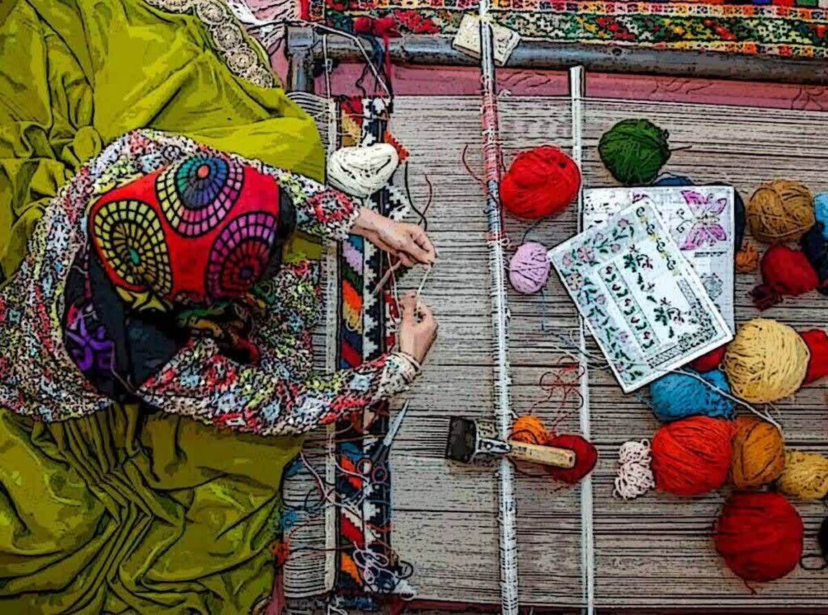 تولید بیش از ۲ هزار تخته فرش توسط مددجویان کرمانی