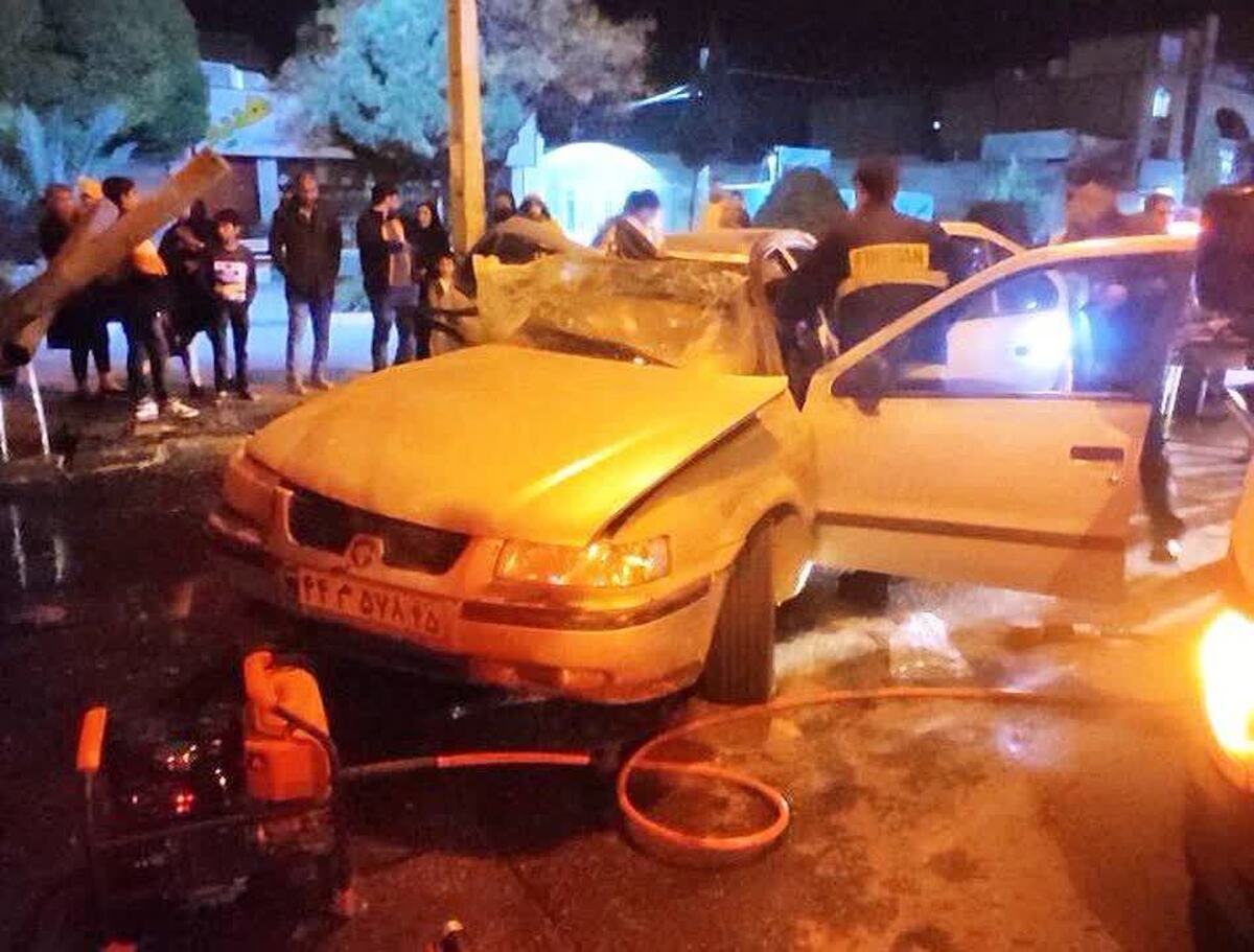 چهار مصدوم حاصل تصادف شب گذشته در کرمان