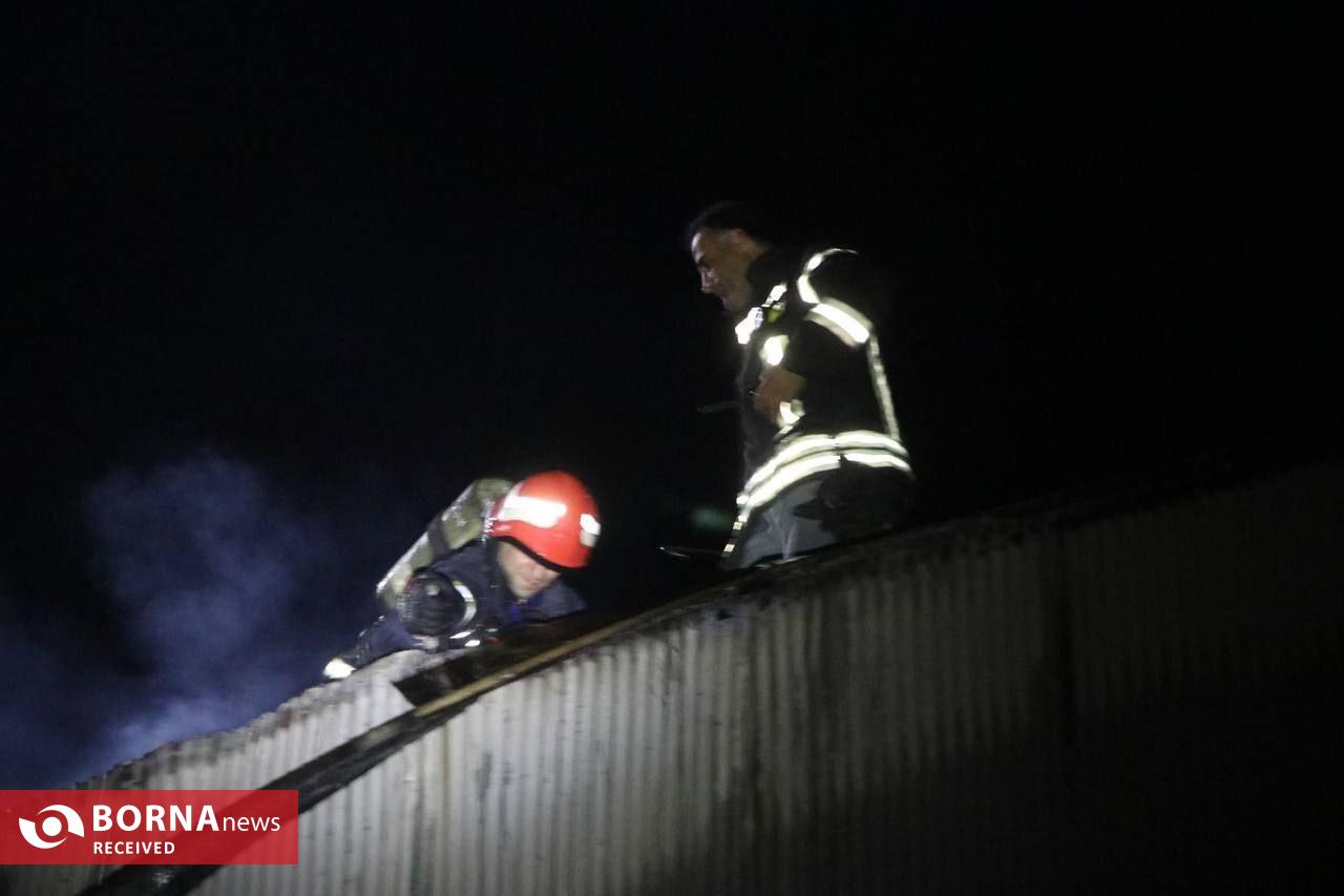 آتش سوزی در سبزمیدان رشت + عکس
