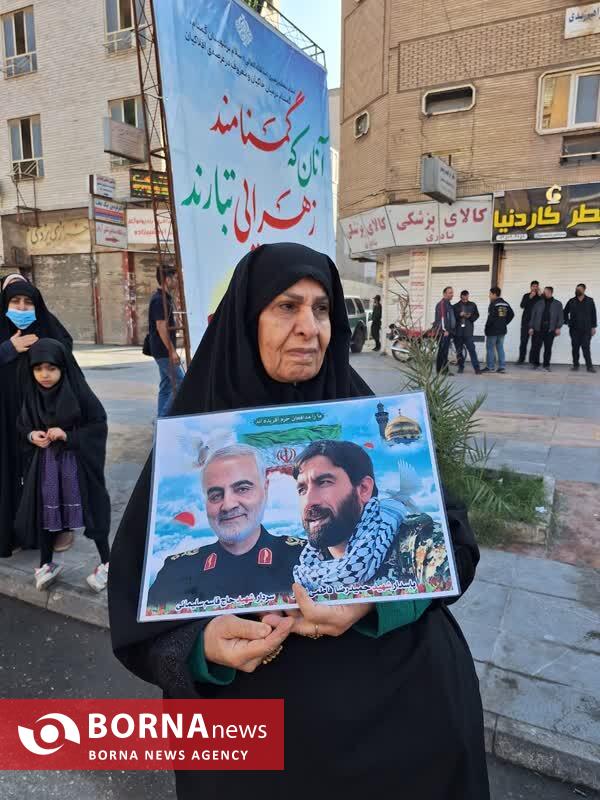 سنگ تمام خوزستانی ها در تشییع 14 شهید وطن + عکس