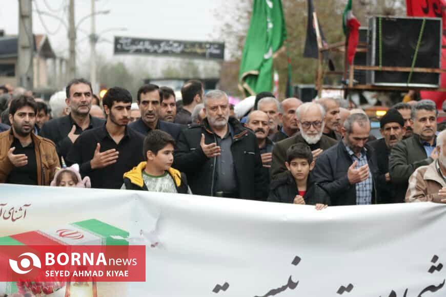 برگزاری مراسم تشییع یک شهید گمنام در رودبنه لاهیجان