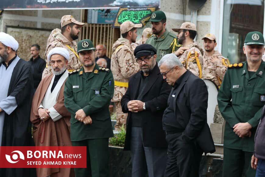 برگزاری مراسم تشییع یک شهید گمنام در رودبنه لاهیجان