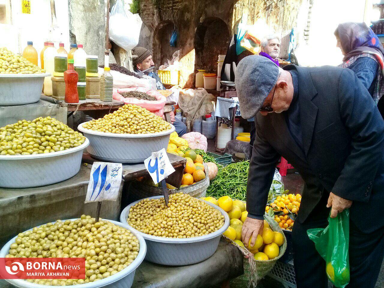 بازار رشت در شب یلدا بازار رشت در شب یلدا