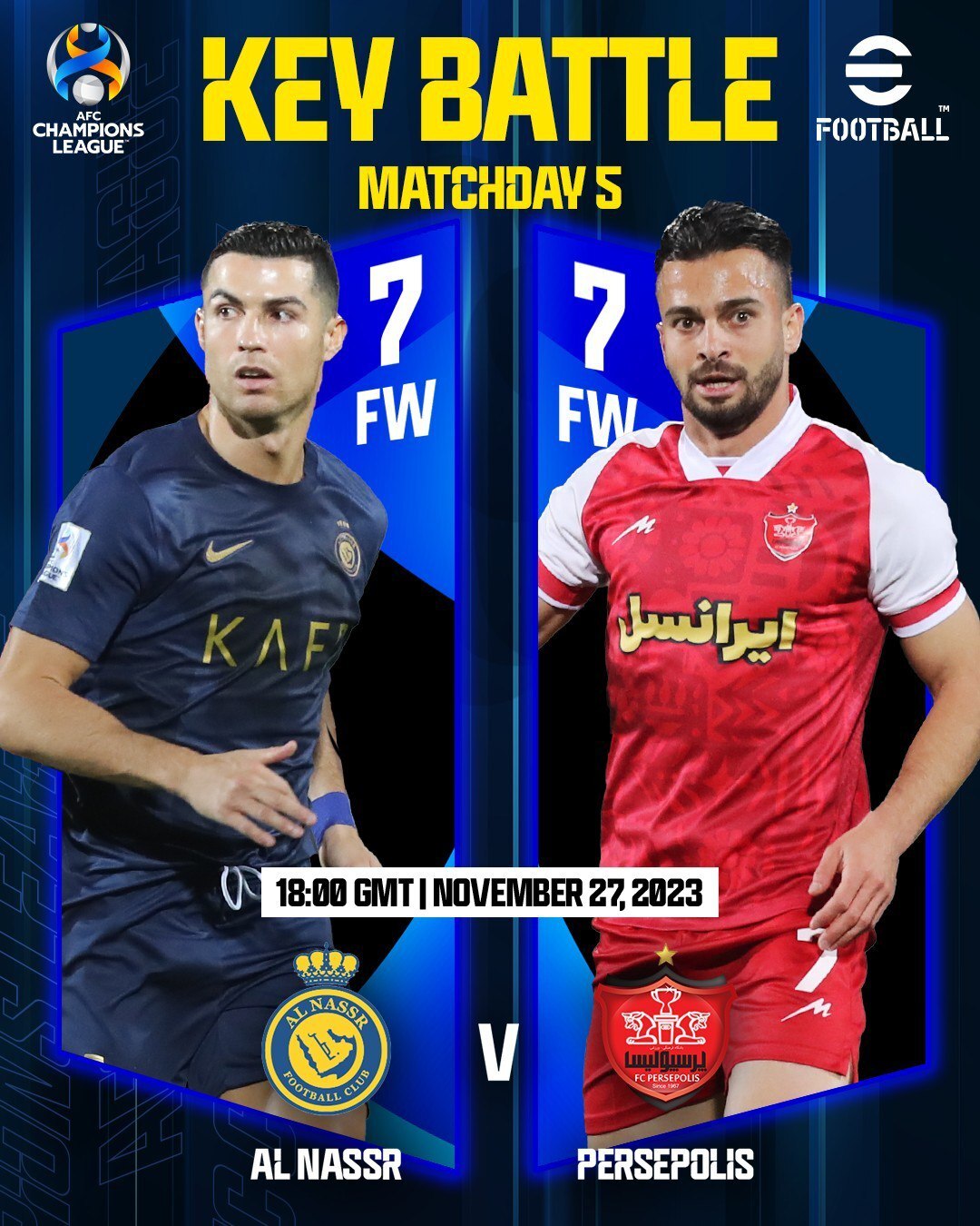رونمایی AFC از جذابیتهای دیدار پرسپولیس برابر النصر+ عکس رونمایی AFC از جذابیتهای دیدار پرسپولیس برابر النصر+ عکس