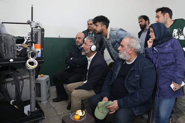 الناز حبیبی و مهرداد صدیقیان در پشت صحنه «شه‌سوار»+ عکس