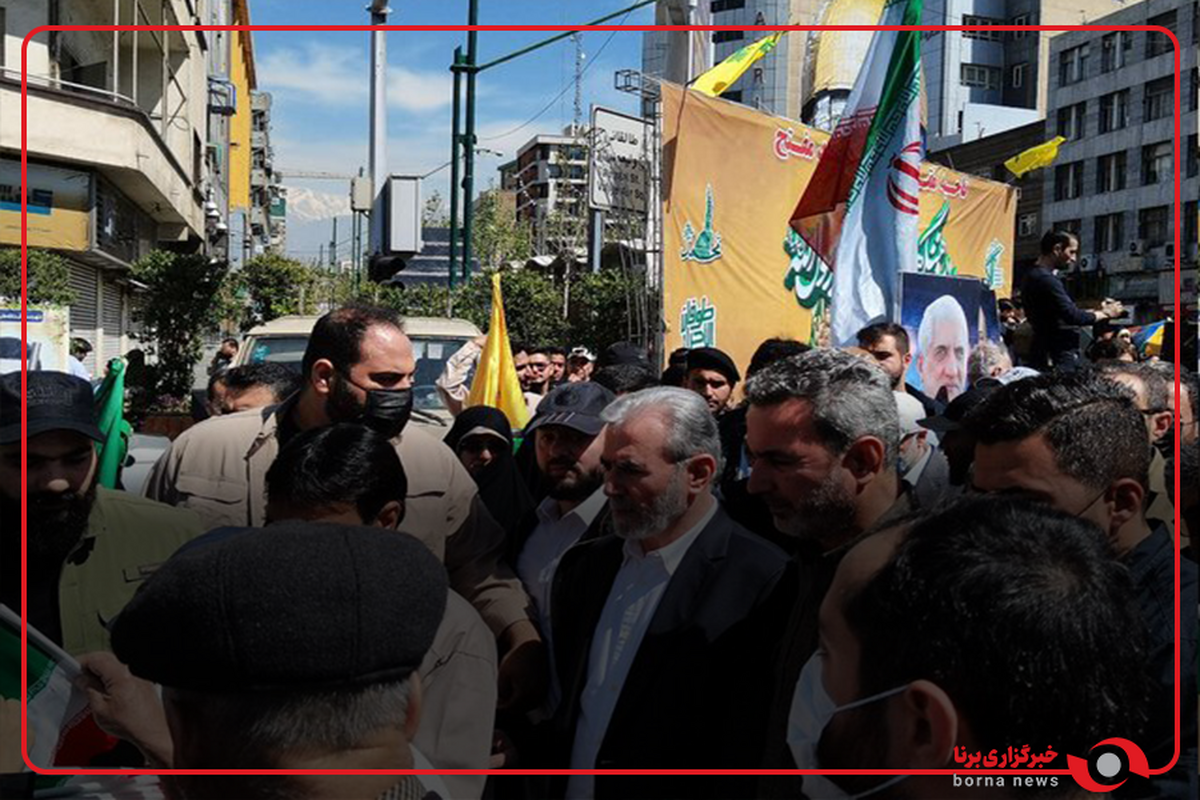 حضور زیاد نخاله دبیرکل جنبش جهاد اسلامی فلسطین در راهپیمایی روز جهانی قدس تهران