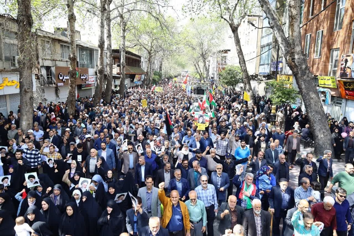 حضور پرشور مردم مازندران در راهپیمایی روز قدس