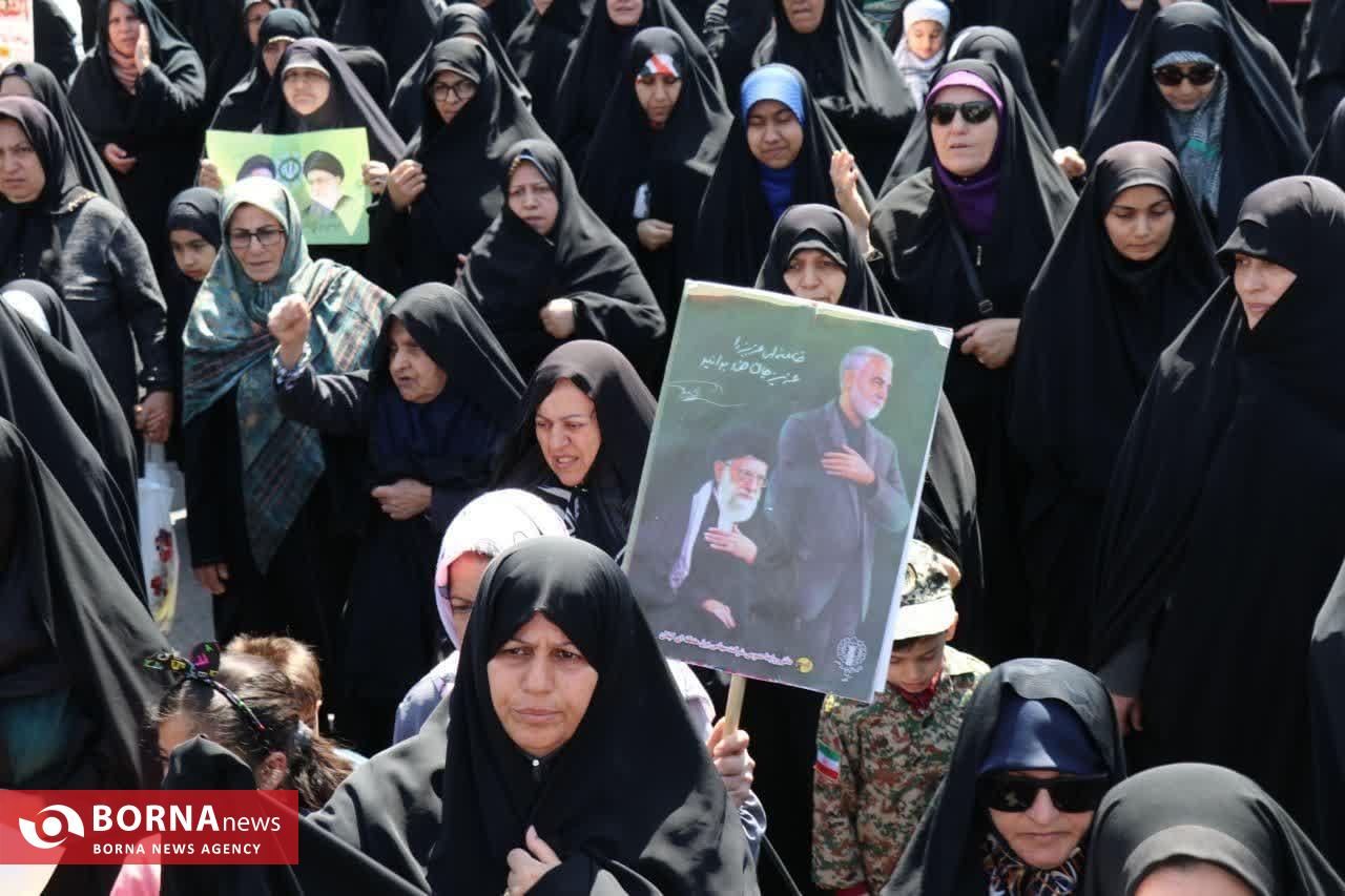 شرکت فرماندار و مسوولین شهرستان رودبار در راهپیمایی روز جهانی قدس