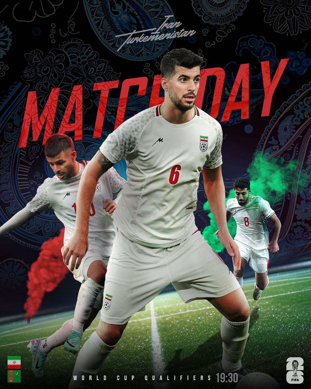 رونمایی از پوستر ویژه بازی ایران - ترکمنستان