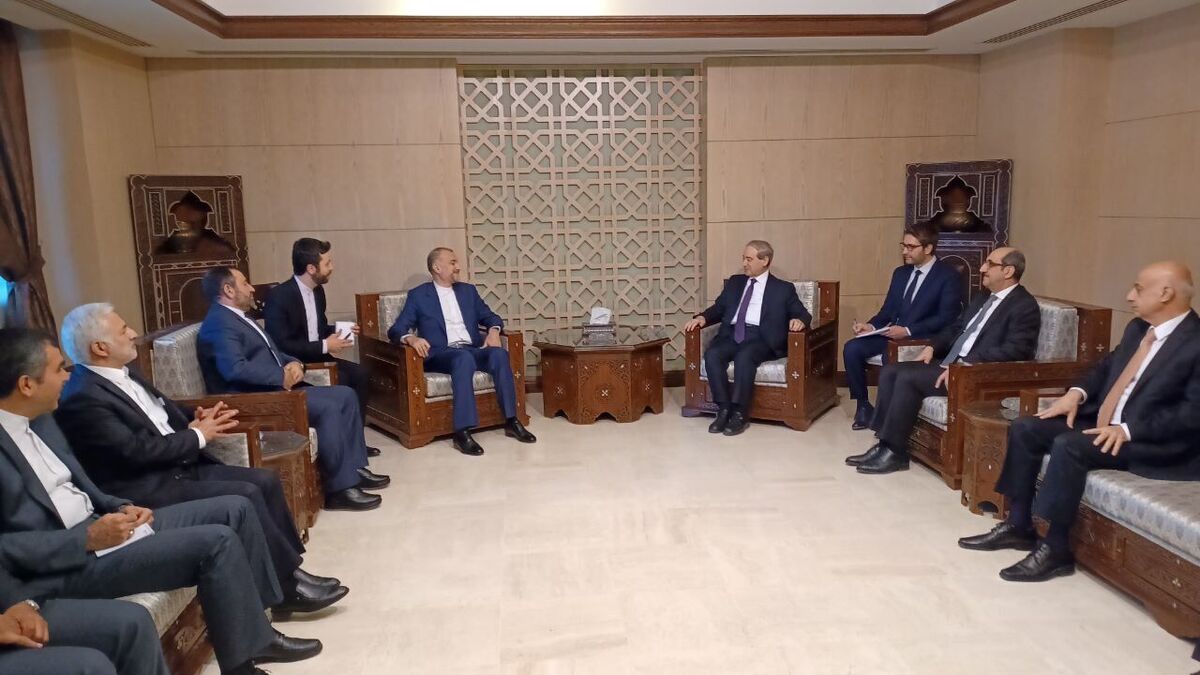دیدار امیرعبداللهیان با وزیر امورخارجه سوریه