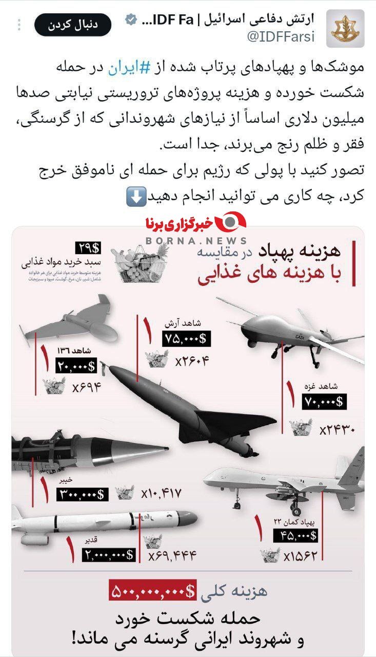 گاف عجیب صهیونیست‌ها درمورد عملیات ایران