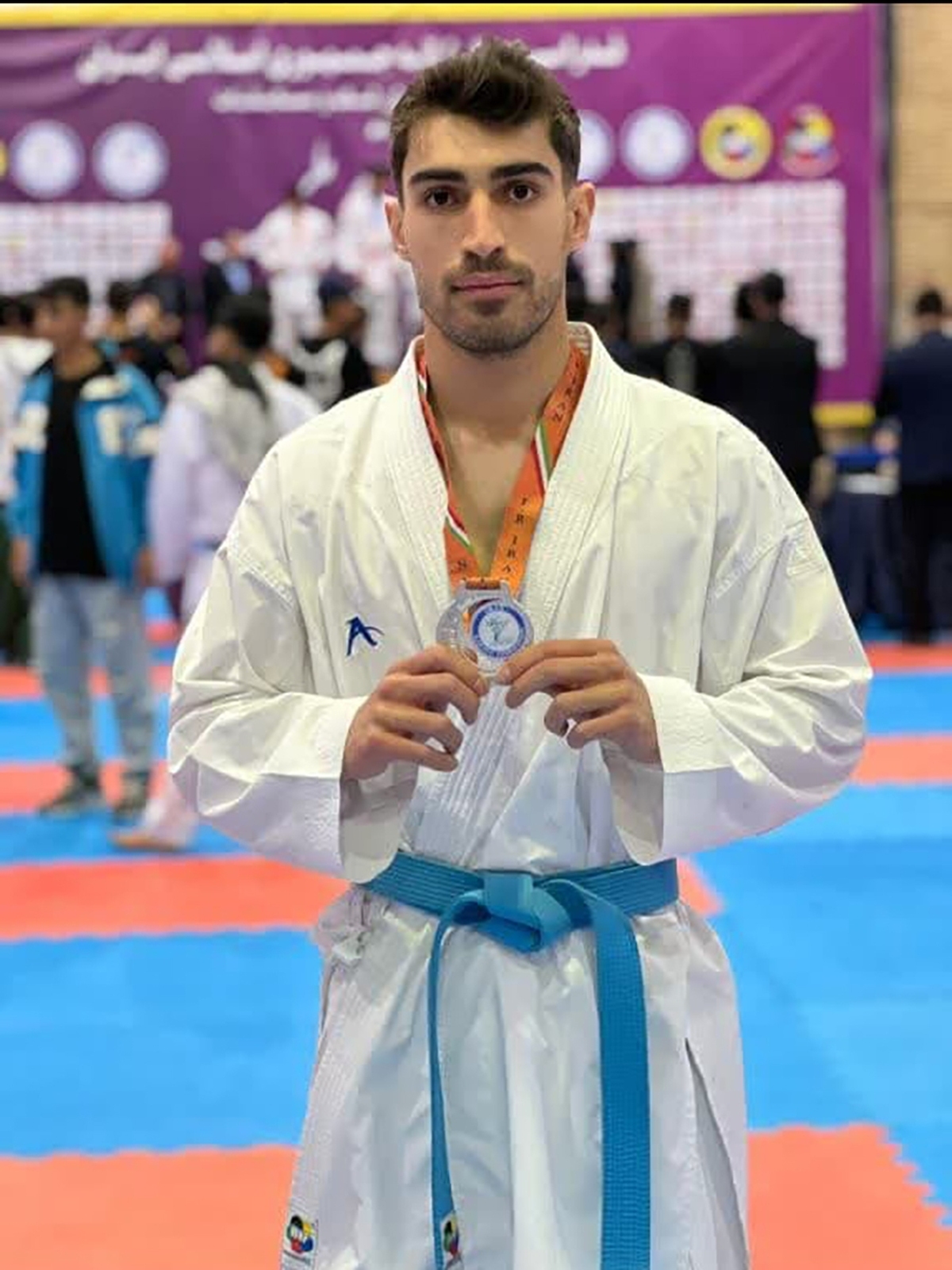 کسب مدال نقره کاراته کای خوزستانی در رقابت های انتخابی تیم ملی