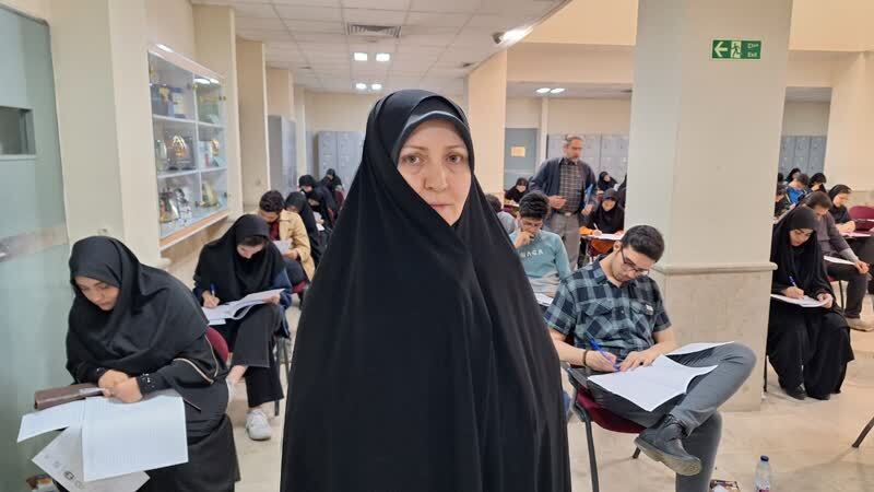 آزمون آلمپیاد دانشجویی استعدادهای درخشان در قزوین برگزار شد 