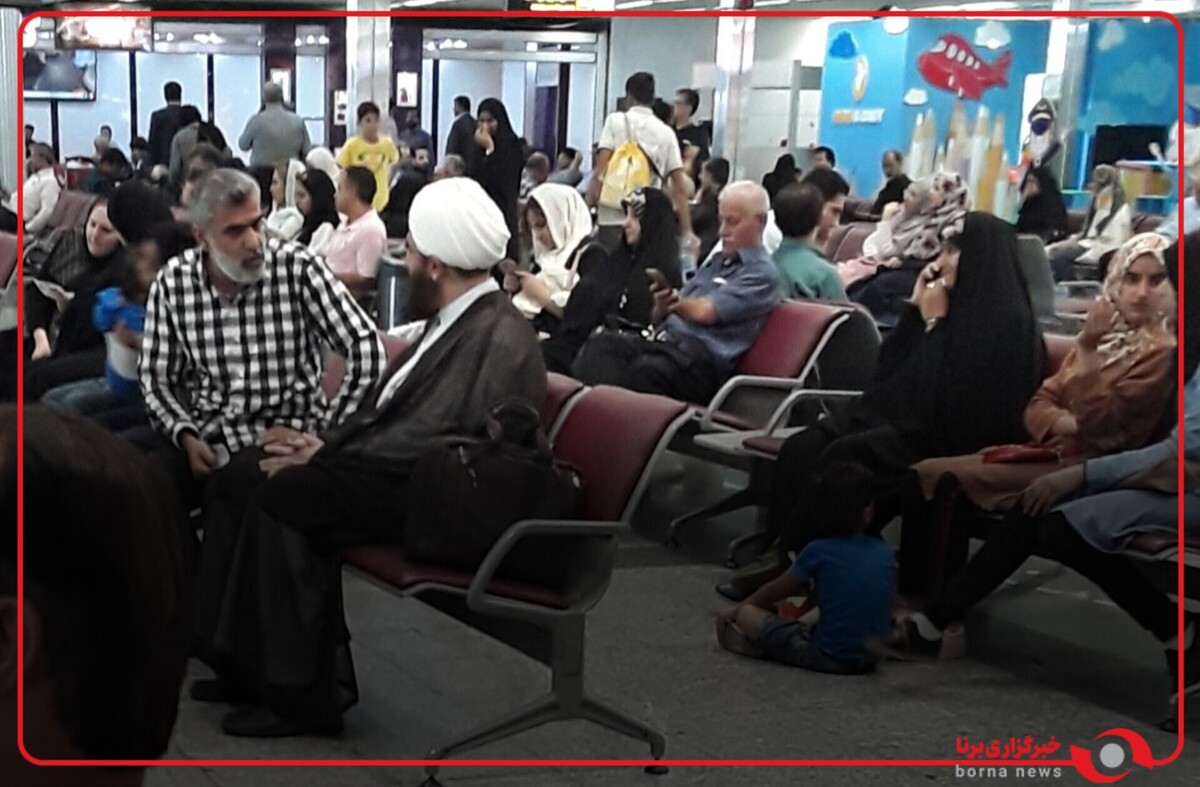 روال عادی انجام پذیرش مسافرین در فرودگاه مهرآباد