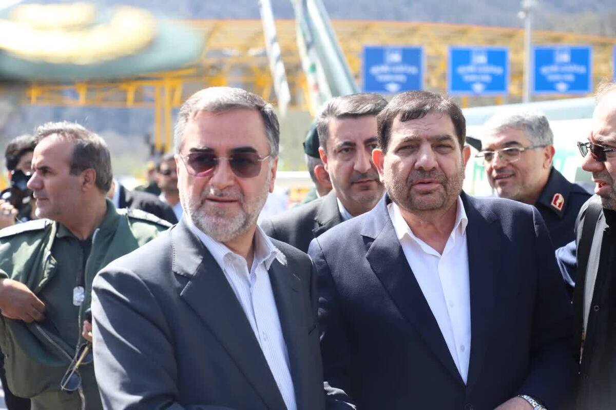 حضور معاون اول رئیس جمهور در قرارگاه ترافیکی نصر و بازدید هوایی از محورهای مواصلاتی شمالی به سمت تهران