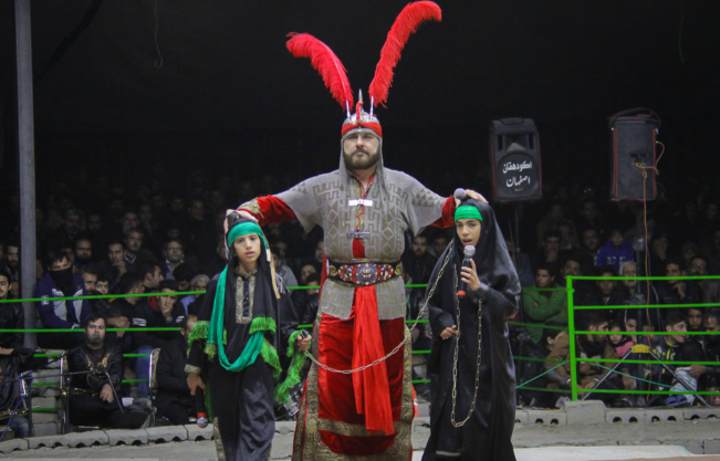 نمایش تعزیه در تئاتر شهر قزوین اجرا می‌شود