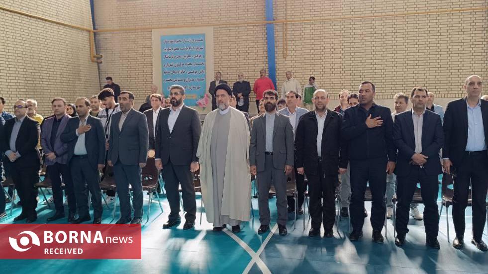 سالن ورزشی شهدای فردوسیه افتتاح شد سالن ورزشی شهدای فردوسیه افتتاح شد