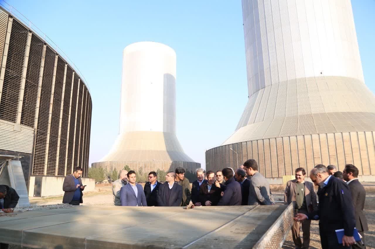 بازدید استاندار قزوین از نیروگاه تولید برق شهید رجایی قزوین 