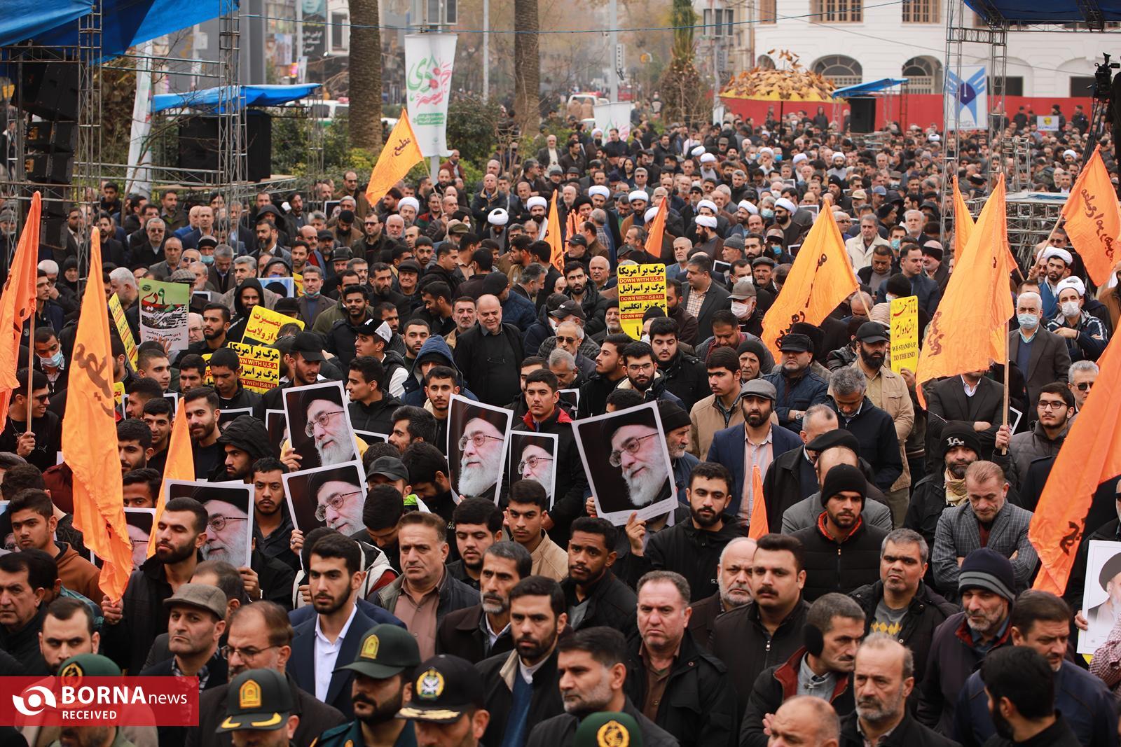 حضور باشکوه مردم و مسئولین گیلان در روز بصیرت