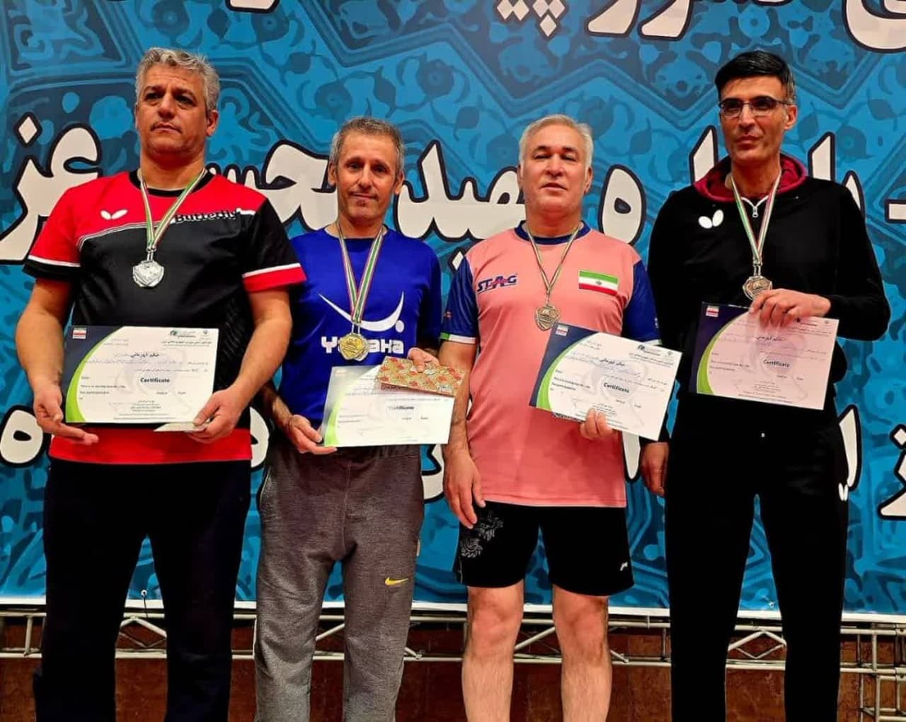 قزوین نایب قهرمان مسابقات تنیس روی میز پیشکسوتان کشور شد