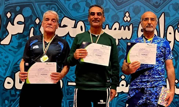 قزوین نایب قهرمان مسابقات تنیس روی میز پیشکسوتان کشور شد