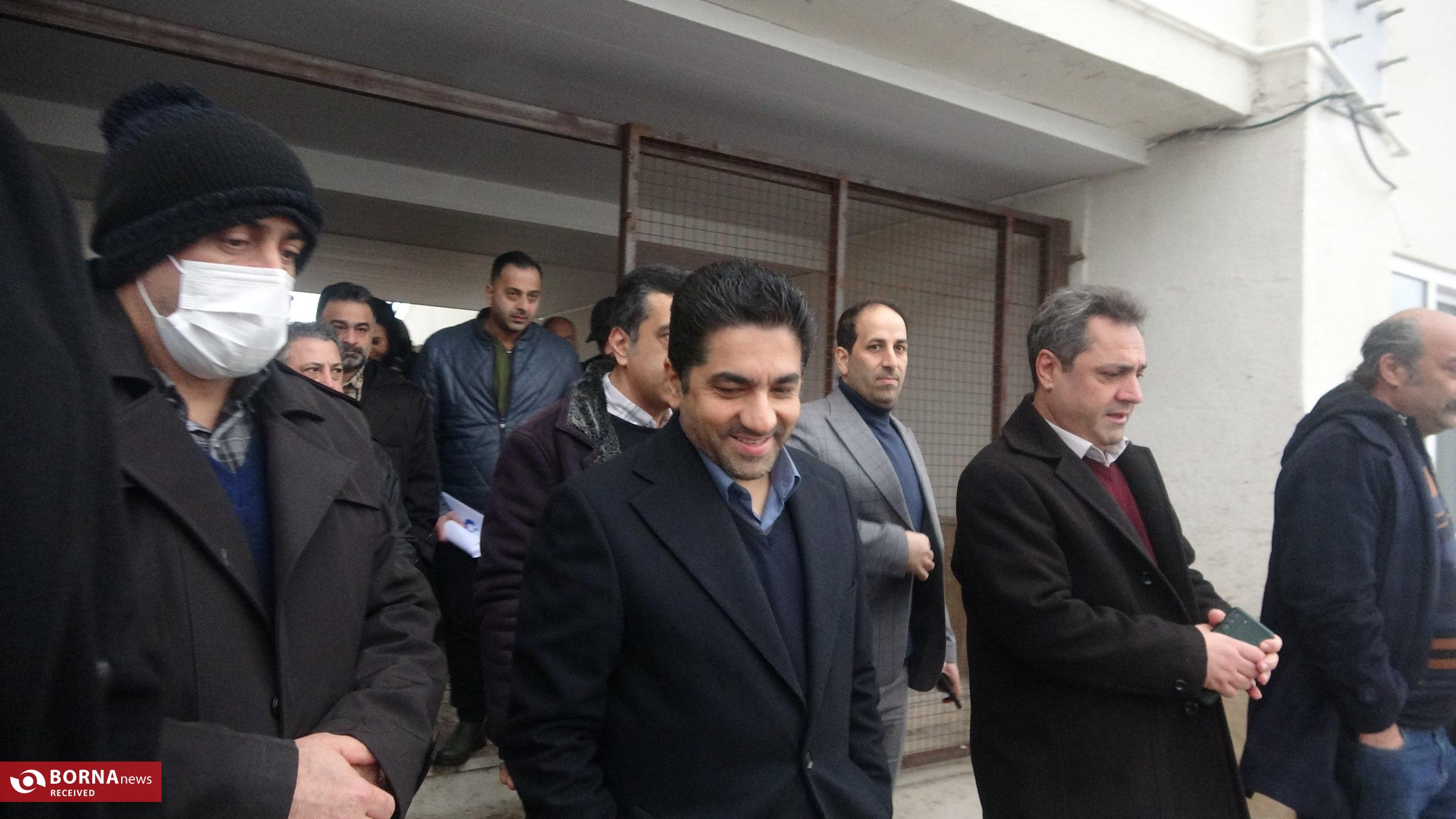 بازدید مدیرعامل شرکت توسعه و نگهداری اماکن ورزشی از ورزشگاه سیروس قایقران