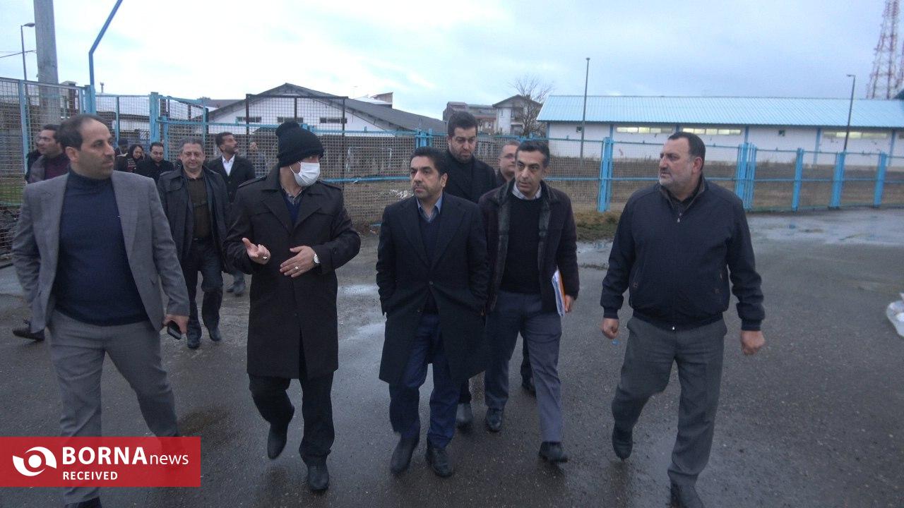 بازدید مدیرعامل شرکت توسعه و نگهداری اماکن ورزشی از ورزشگاه سیروس قایقران