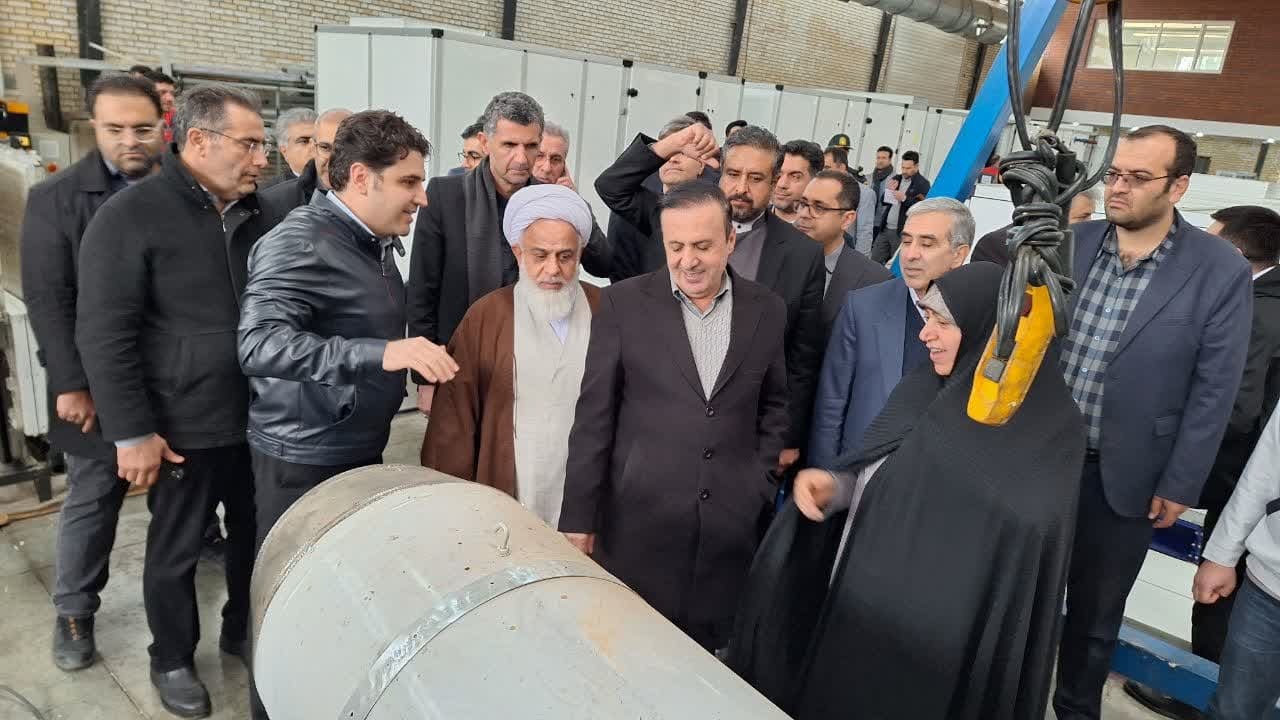 کارخانه شماره ۲ شرکت حرارت سازه مبنا در کاسپین قزوین افتتاح شد